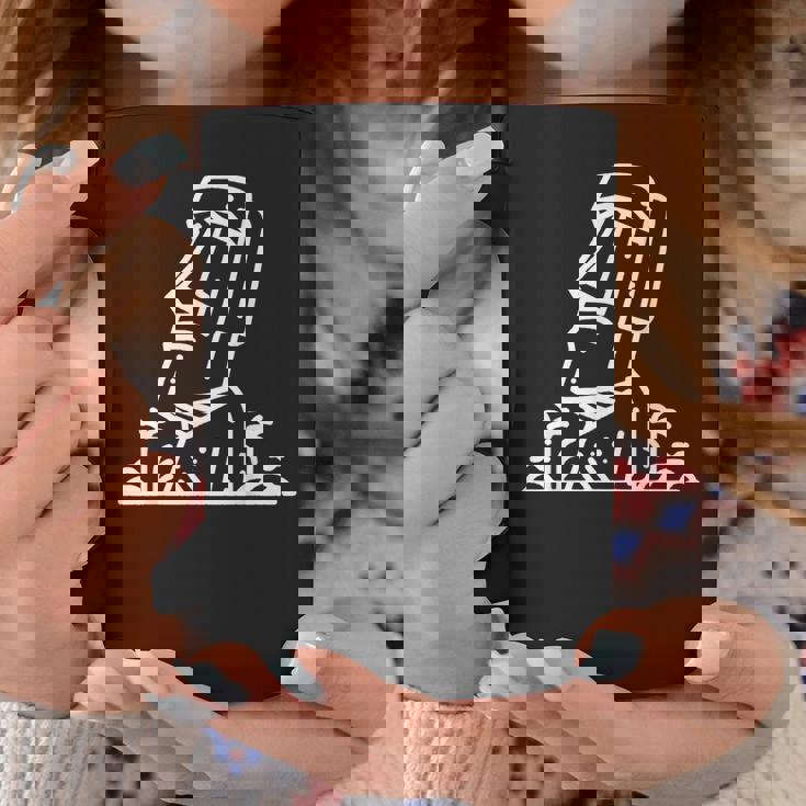 ワンラインアート モアイ像 コーヒーマグ 面白い贈り物