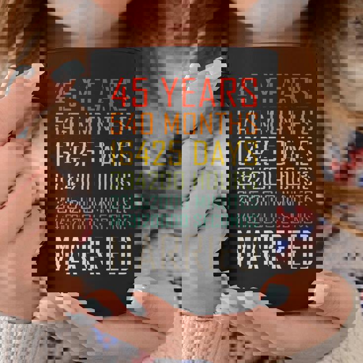 ヴィンテージ 45年 540ヶ月 結婚45周年 記念日 コーヒーマグ 面白い贈り物