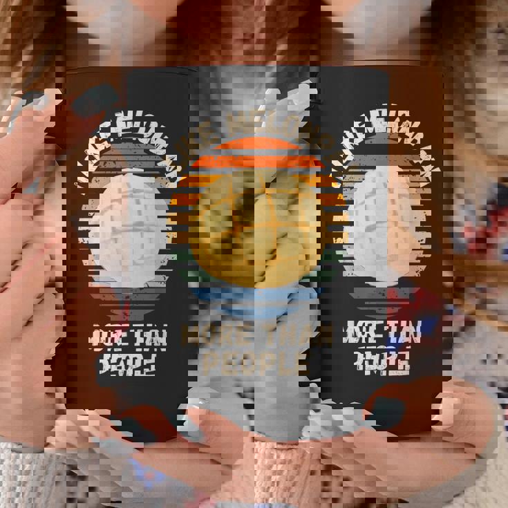 ヴィンテージ I Like Melonpan More Than People レトロ メロンパン コーヒーマグ 面白い贈り物