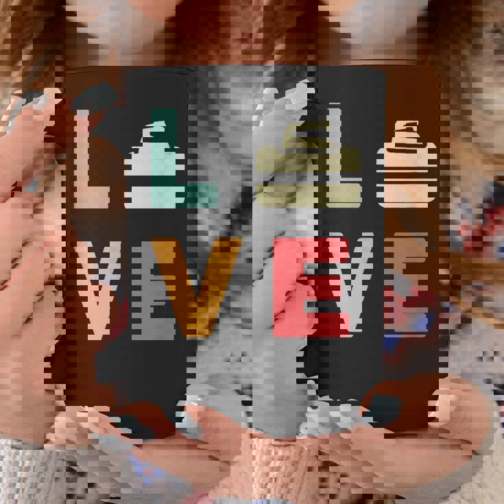 ヴィンテージ I Love Curling Curling Lover レトロカーリング コーヒーマグ 面白い贈り物