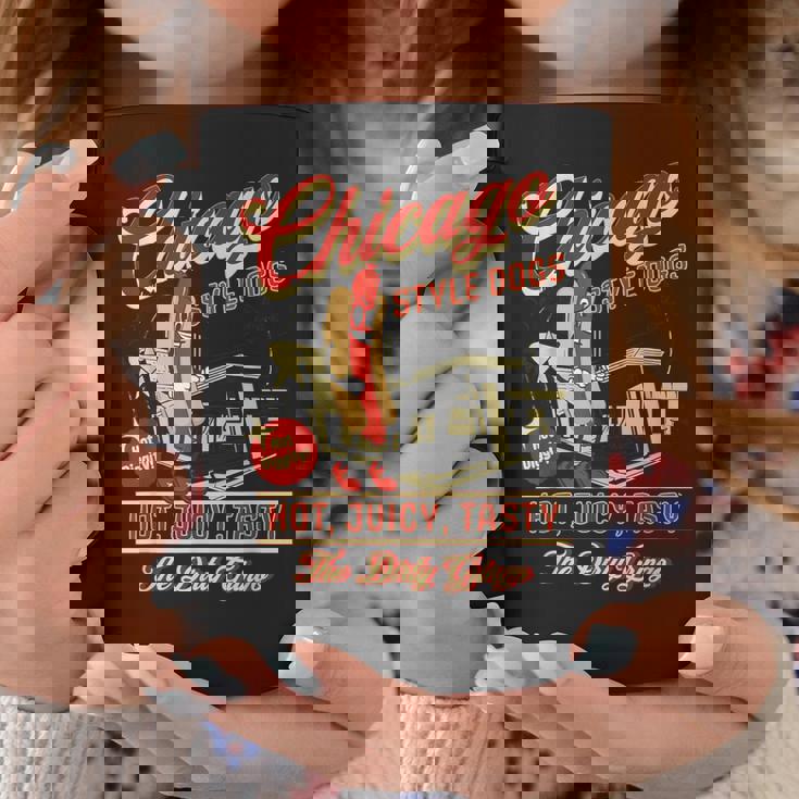 ヴィンテージ ダーティ グリンゴ シカゴスタイル ホットドッグ レトロ バイカー コーヒーマグ 面白い贈り物