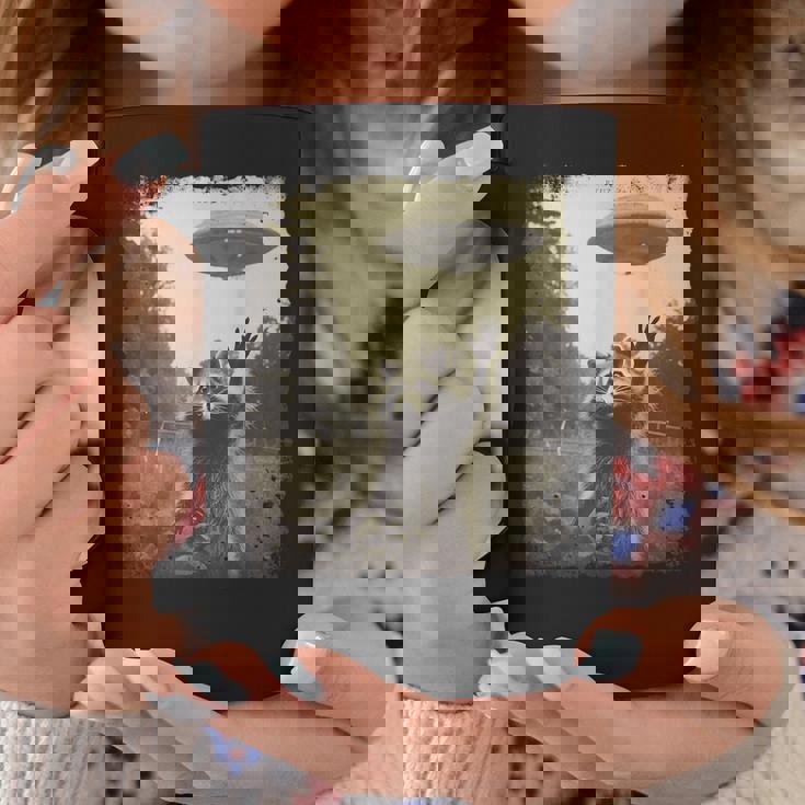 ヴィンテージ ヒップスター レトロ Hip Hop Uap ストリートウェア エイリアン 面白い Ufo ラクーン コーヒーマグ 面白い贈り物