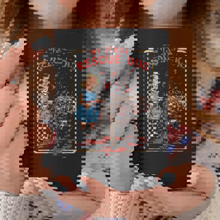 ヴィンテージ ホラー 映画 恋人 レトロ ハロウィン シャツ レスキュー 犬 コーヒーマグ 面白い贈り物