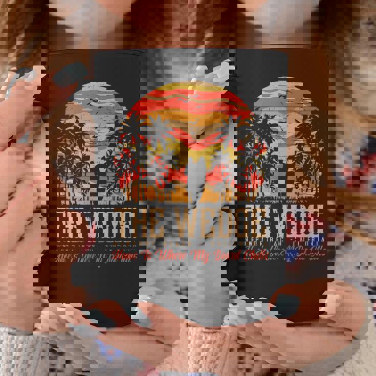 ヴィンテージウェッジバッジサーファーレトロサーファーバイブ コーヒーマグ 面白い贈り物