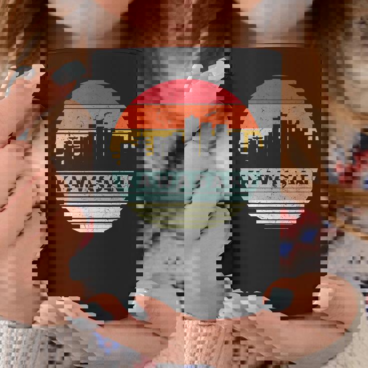 ヴィンテージカワサキスカイラインシルエット コーヒーマグ 面白い贈り物