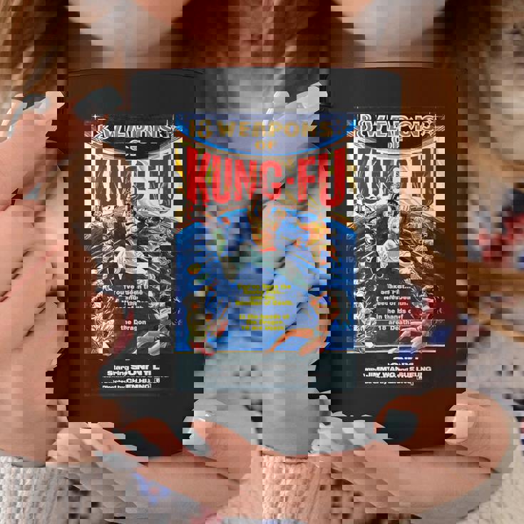 ヴィンテージカンフー格闘技 映画レトロギフト コーヒーマグ 面白い贈り物