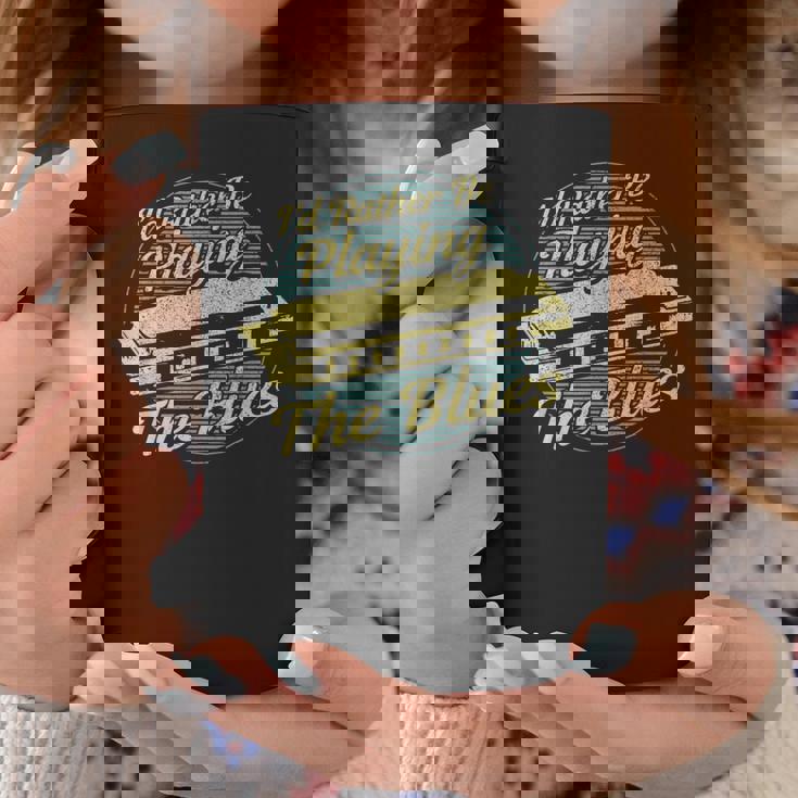 ヴィンテージスタイルの音楽家ハーモニカ ブルース コーヒーマグ 面白い贈り物