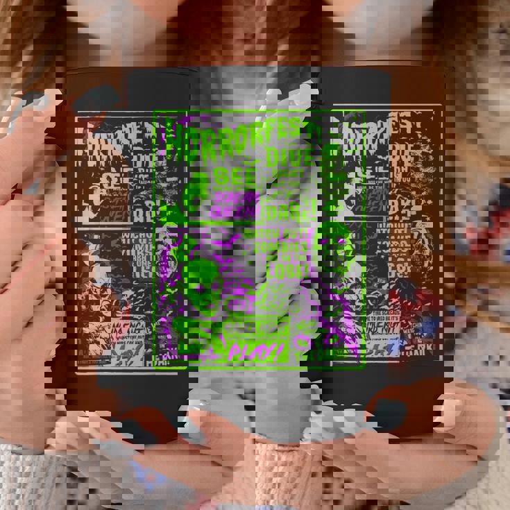 ヴィンテージホラーフェス ハロウィン映画ポスター オールドタイムホラー コーヒーマグ 面白い贈り物