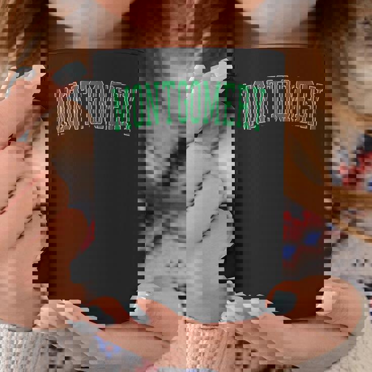 ヴィンテージモンゴメリーilアンティーク調グリーンバーシティスタイル コーヒーマグ 面白い贈り物