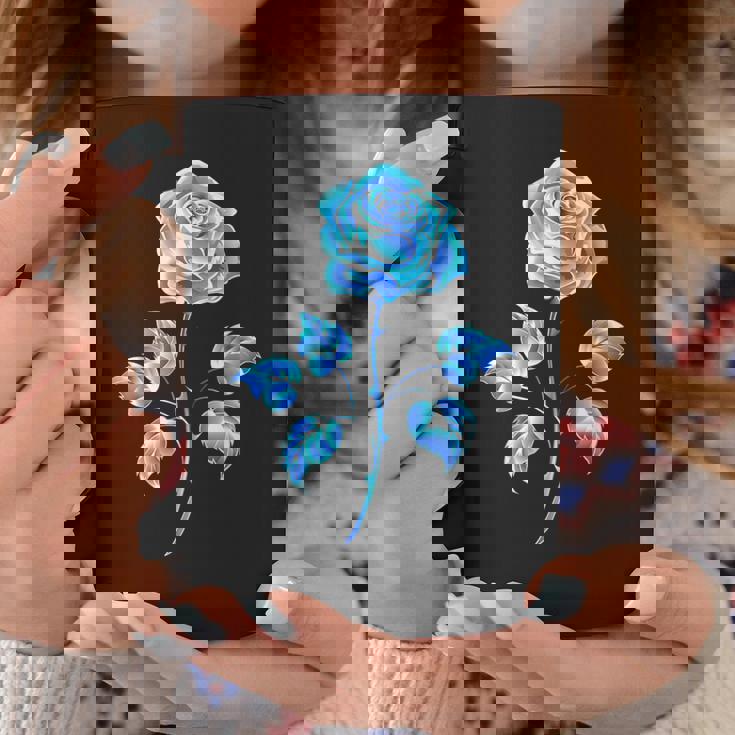 一輪挿し 青いバラ かわいい 青いバラ 花 ガーデニング コーヒーマグ 面白い贈り物