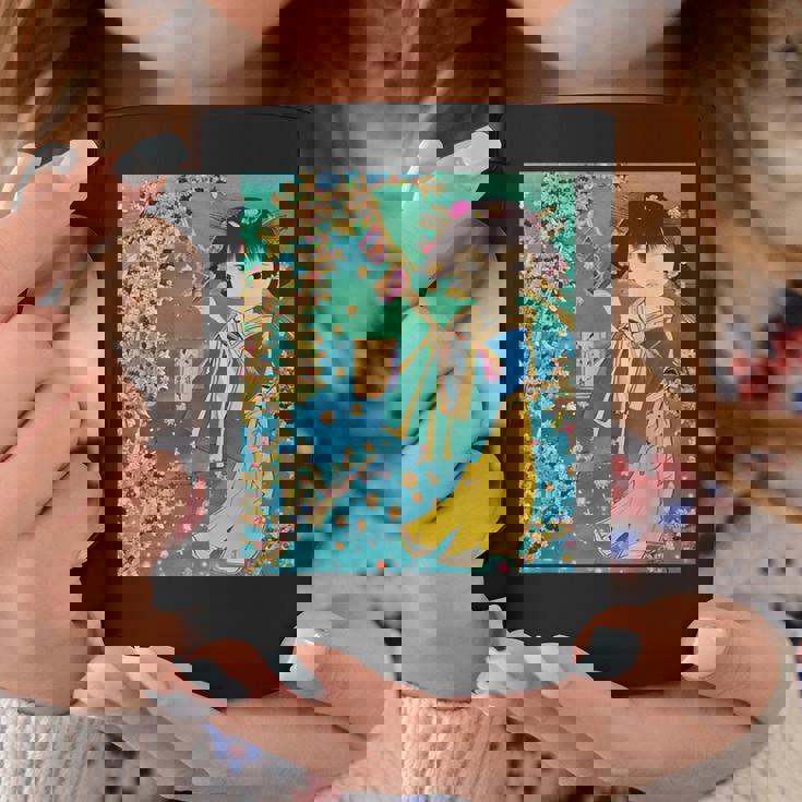 七夕少女のt-シャツ コーヒーマグ 面白い贈り物