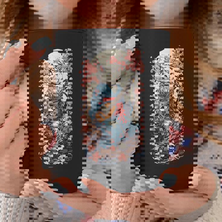 三味線猫 ヴィンテージ 日本 鬼 デザイン コーヒーマグ 面白い贈り物