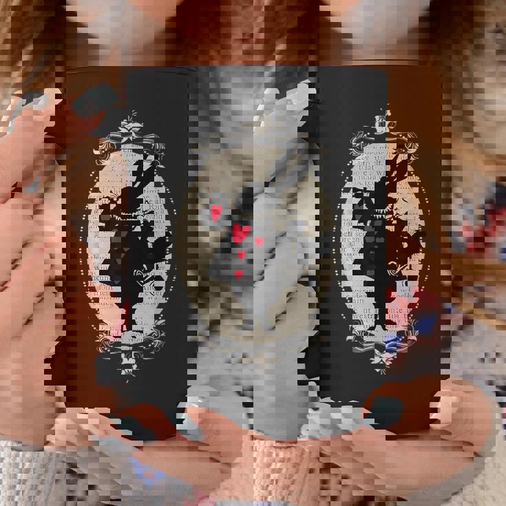 不思議の国のアリス ホワイトラビット ビンテージブック デザイン コーヒーマグ 面白い贈り物