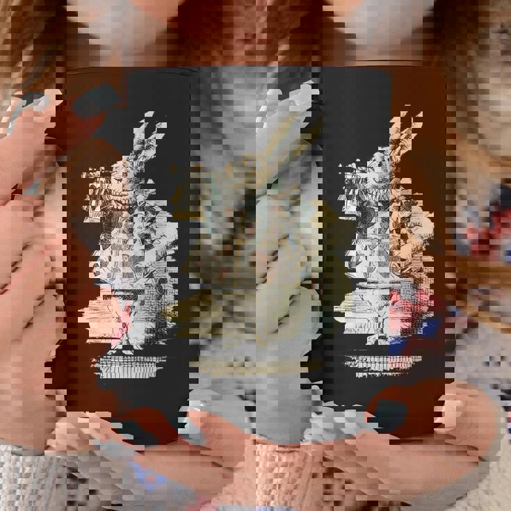 不思議の国のアリス 白ウサギ トランプデザイン コーヒーマグ 面白い贈り物