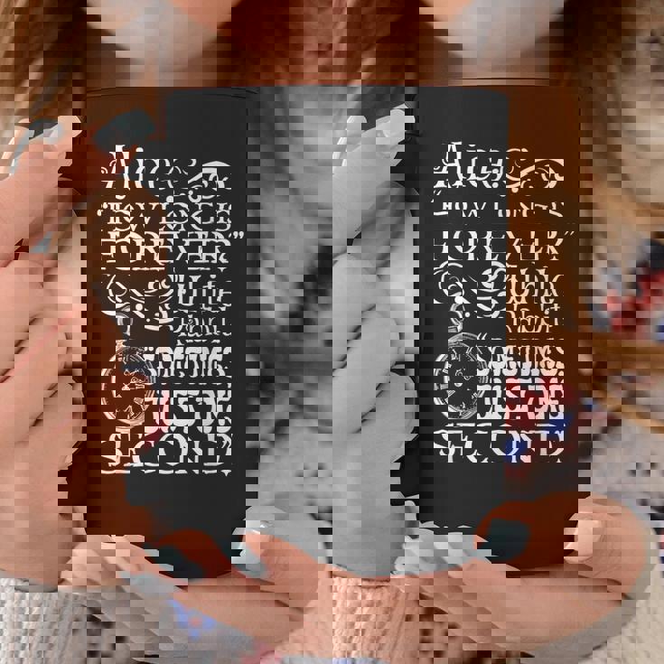 不思議の国の美しいアリス「How Long Is Forever」の引用 コーヒーマグ 面白い贈り物