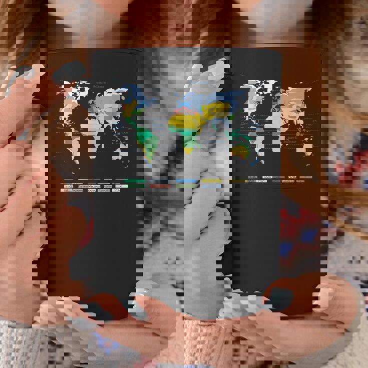 世界地図 気候帯 海名 英語語 コーヒーマグ 面白い贈り物