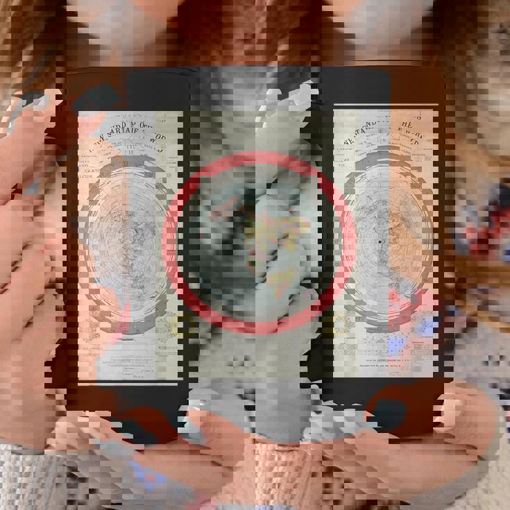 世界標準地図 フラットアースオリジナル コーヒーマグ 面白い贈り物