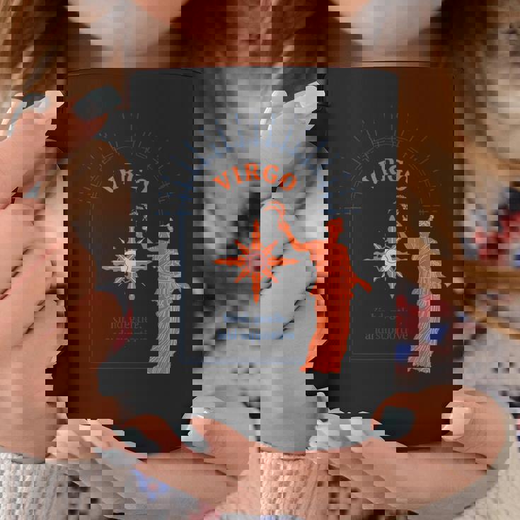 乙女座 星座 9月 8月 誕生日 グラフィックアート 乙女座サイン コーヒーマグ 面白い贈り物