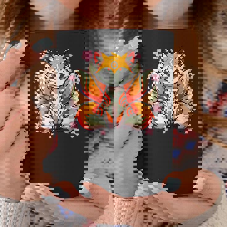 九尾 狐 きつね 日本の桜 コーヒーマグ 面白い贈り物