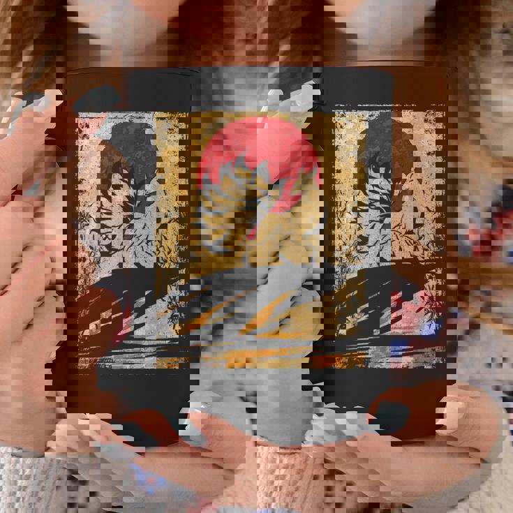 九尾の狐 日本のレトロアート コーヒーマグ 面白い贈り物