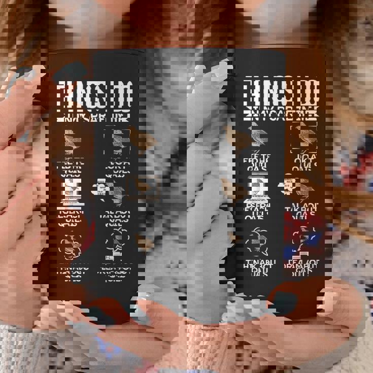 余暇にやること ウズラの鳥狩り ウズラ コーヒーマグ 面白い贈り物