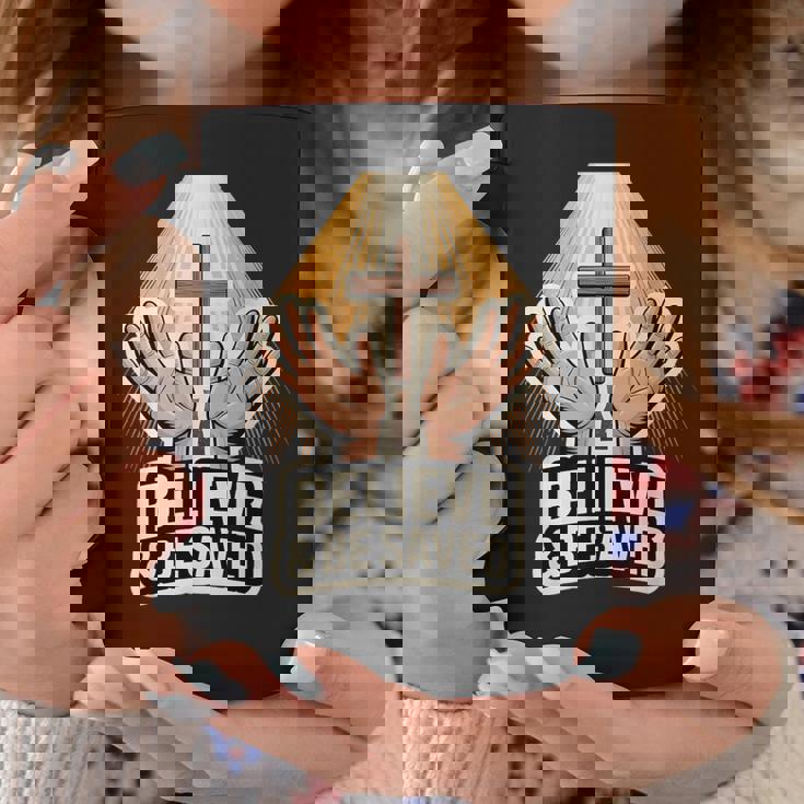 信じて救われる コーヒーマグ 面白い贈り物