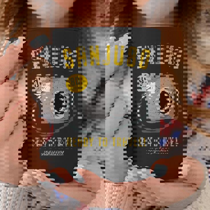 傘寿祝い 旅行好き 写真好き 撮影好き カメラ レトロ 父 母 男性 女性 80歳お祝い Ready To Travel コーヒーマグ 面白い贈り物