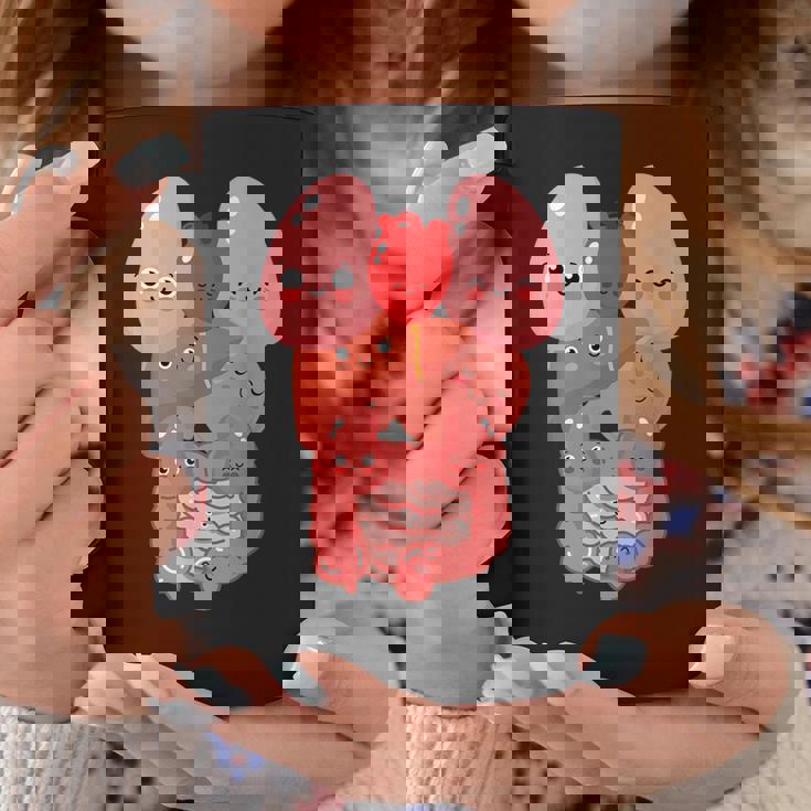 内臓 面白い 人体 解剖学 微笑 コーヒーマグ 面白い贈り物