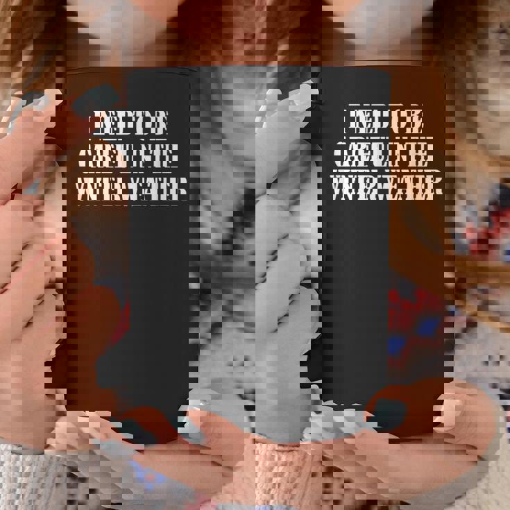 冬の天気には気を付ける必要がある コーヒーマグ 面白い贈り物