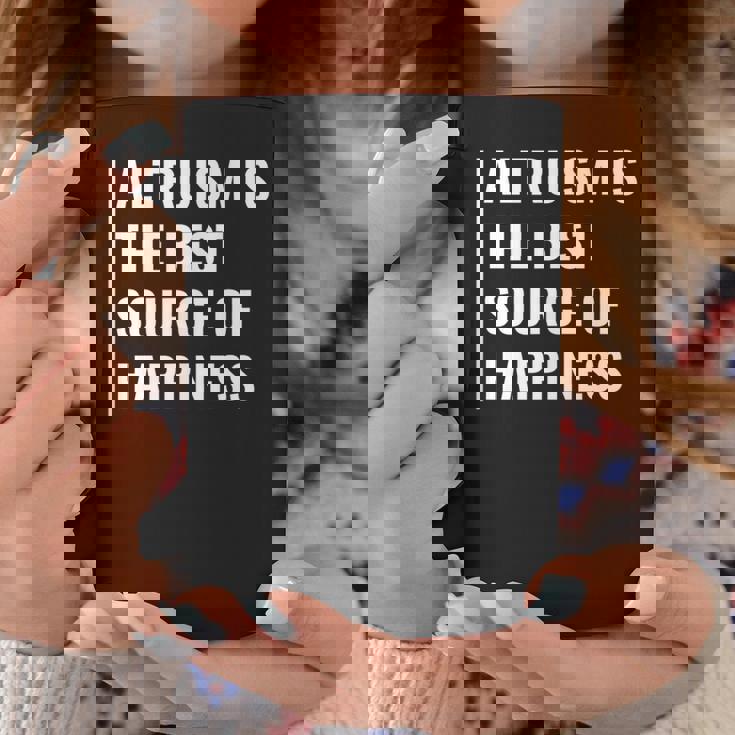 利他主義は幸福の源。利他主義者デザイン コーヒーマグ 面白い贈り物