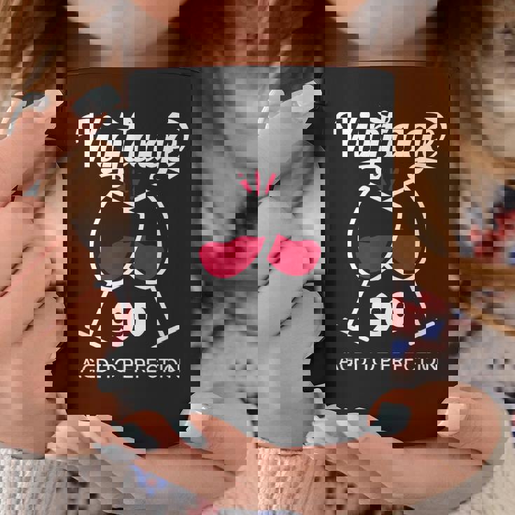 卒寿祝い ワイン好き 酒好き 父 母 男性 女性 90歳お祝いintage Aged To Perfection コーヒーマグ 面白い贈り物