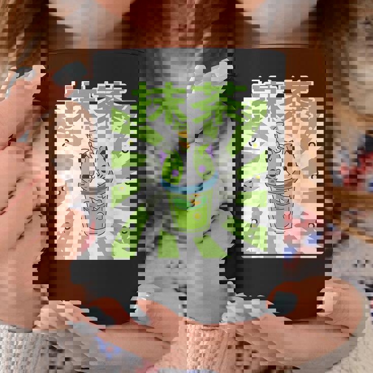 可愛いレトロ90年代日本のカワイイ I Love Matcha ファニー抹茶 コーヒーマグ 面白い贈り物