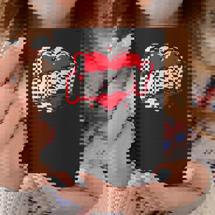 名前入り Missy I Love Missy コーヒーマグ 面白い贈り物