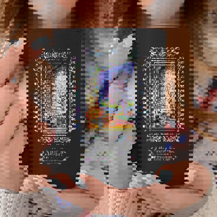 和みの夜桜 猫 金魚 コーヒーマグ 面白い贈り物