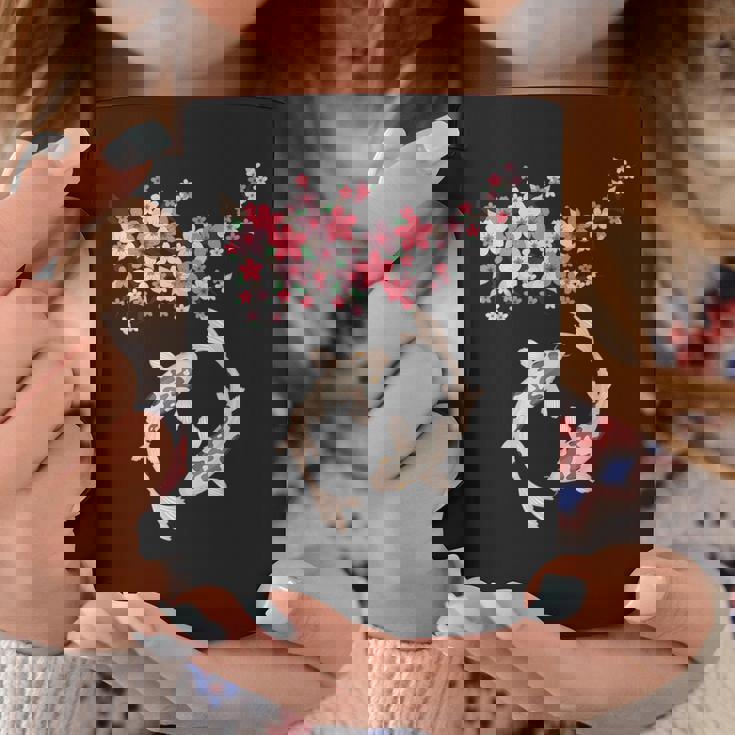 和鯉 鯉 錦鯉 魚 桜 男性 女性 コーヒーマグ 面白い贈り物