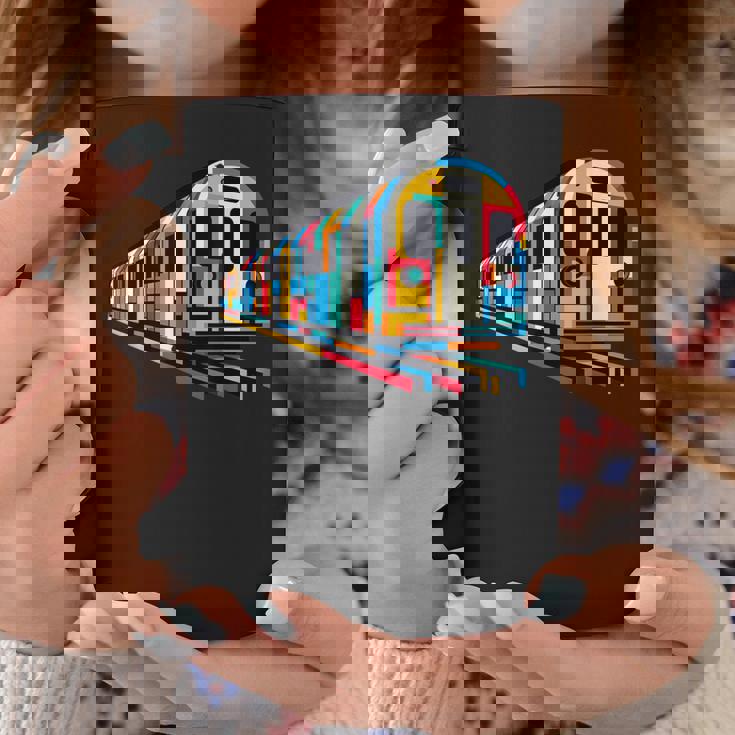 地下鉄 列車 地下鉄 機関車 鉄道愛好家 コーヒーマグ 面白い贈り物