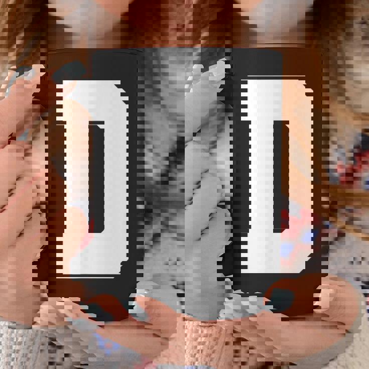 大文字 D アルファベットモノグラム イニシャル コーヒーマグ 面白い贈り物