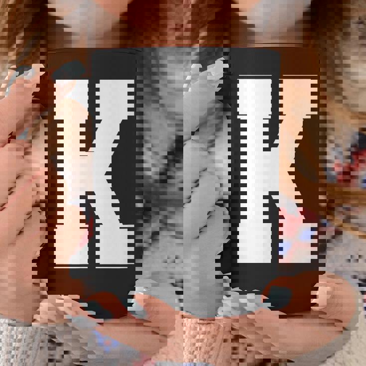 大文字 K アルファベットモノグラム イニシャル コーヒーマグ 面白い贈り物
