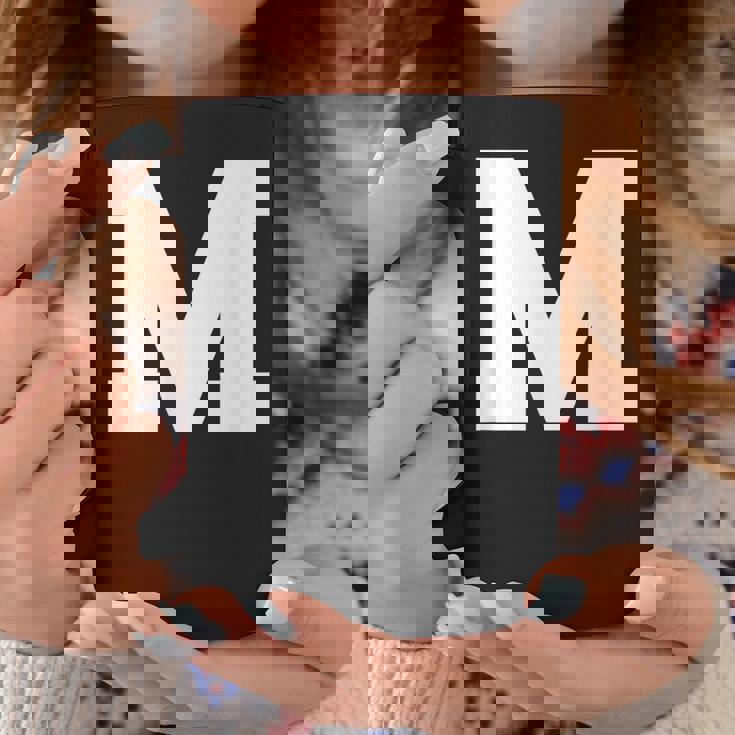 大文字 M アルファベットモノグラム イニシャル コーヒーマグ 面白い贈り物