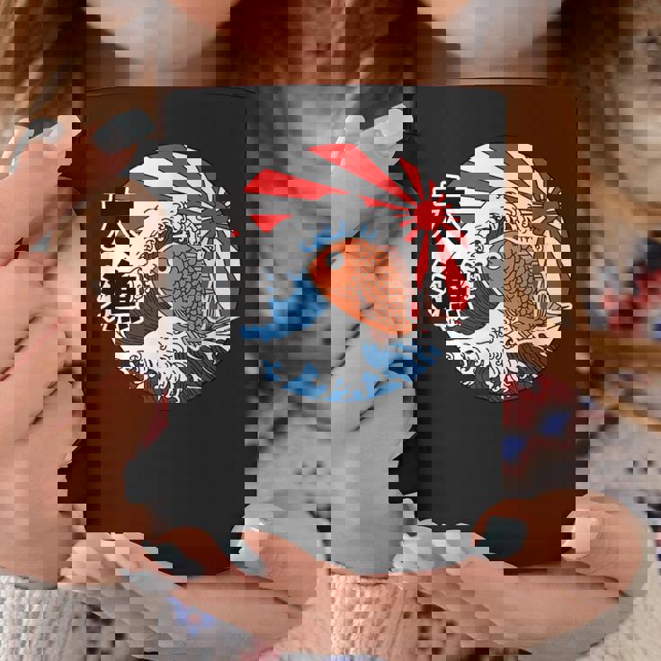 大漁旗 魚 鯛 旗 イラスト 波 ソーラン節 かわいい おもしろ おしゃれ コーヒーマグ 面白い贈り物