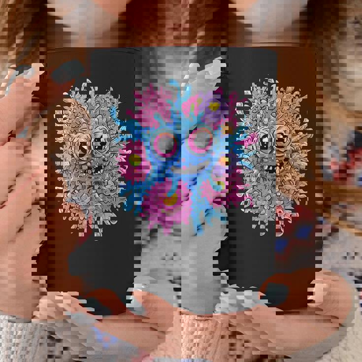 奇抜なハッピーモンスター 大きな瞳 コーヒーマグ 面白い贈り物