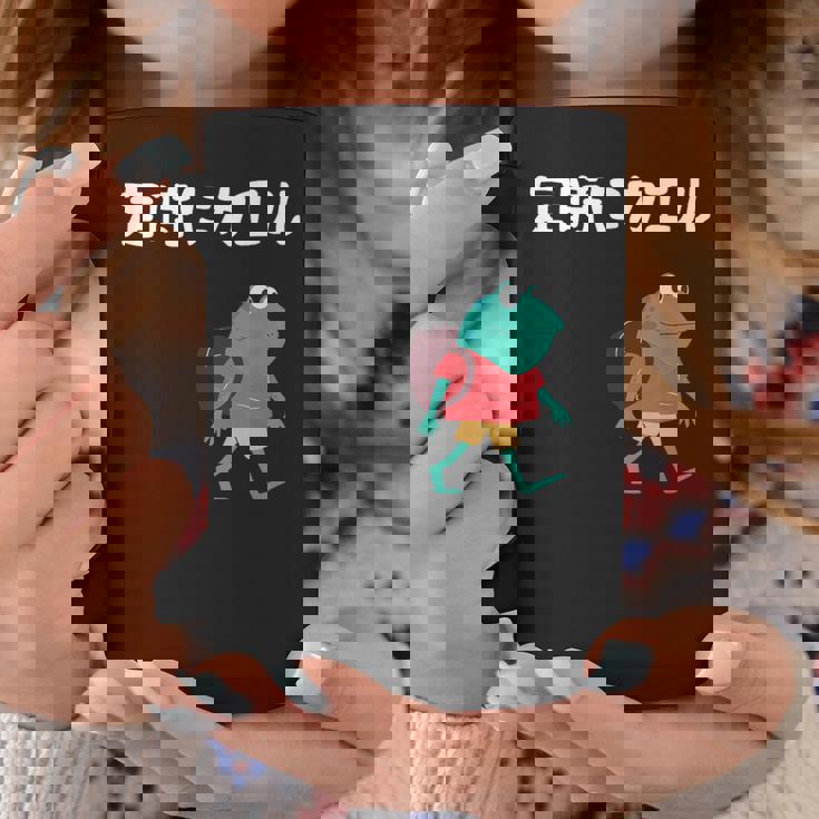 定時にカエル カエル ジョーク オヤジギャグ ダジャレ おもしろ ネタ コーヒーマグ 面白い贈り物