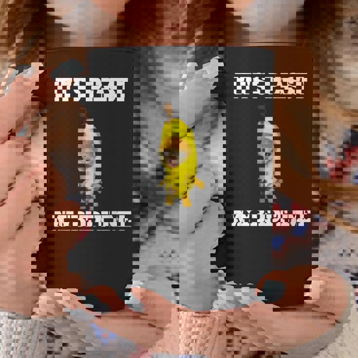 寝る時間が過ぎた面白い猫のミーム コーヒーマグ 面白い贈り物