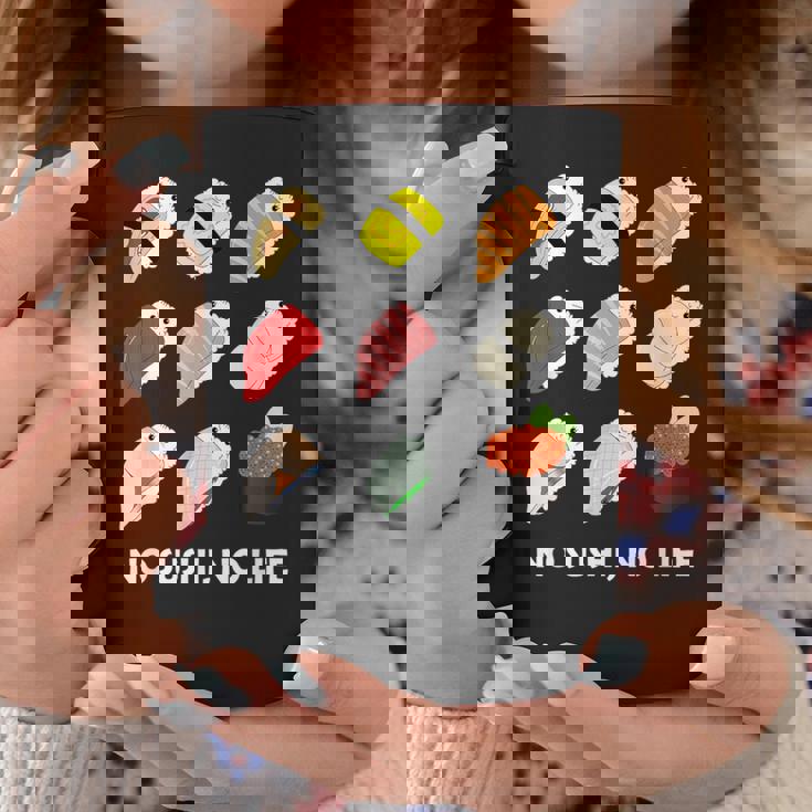 寿司 なしの人生なし たまご サーモン まぐろ ホタテ いくら コーヒーマグ 面白い贈り物