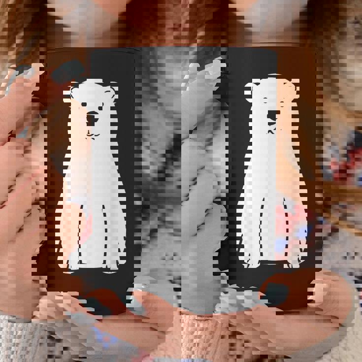 小さなシロクマ かわいいミニマリスト シンプルなシロクマ コーヒーマグ 面白い贈り物