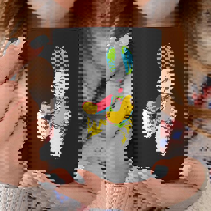 小さめうさぎ星人 Yunaカラー コーヒーマグ 面白い贈り物