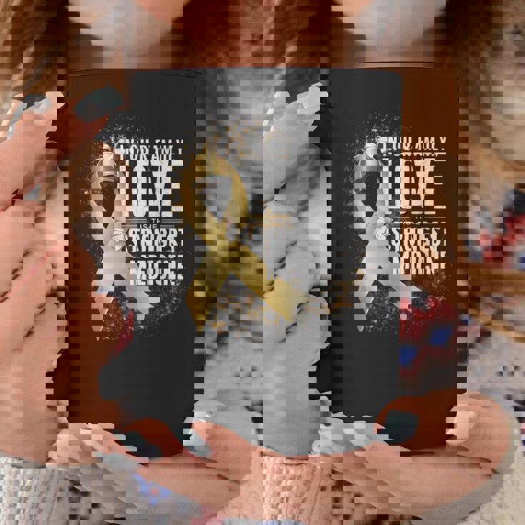 小児がん啓発 最強の薬 ゴールドリボン コーヒーマグ 面白い贈り物