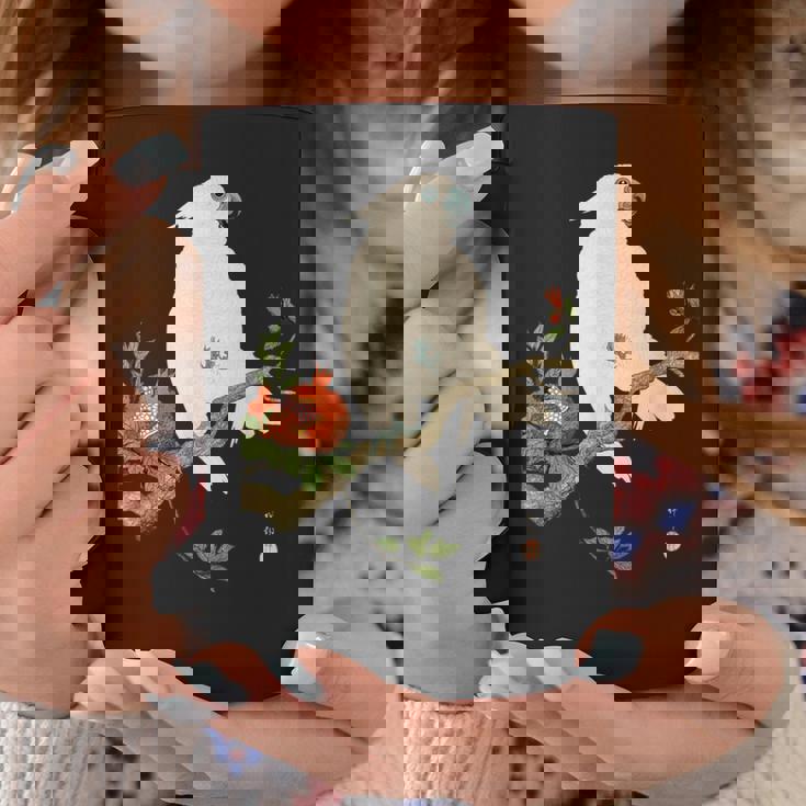 小原 古邨1877年－1945年 、【オウムにザクロ】、日本文化 日本画 コーヒーマグ 面白い贈り物