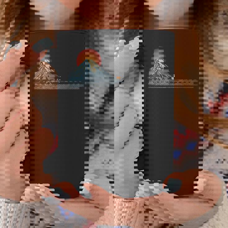 山 柴犬秋田犬かわいい犬と富士 コーヒーマグ 面白い贈り物