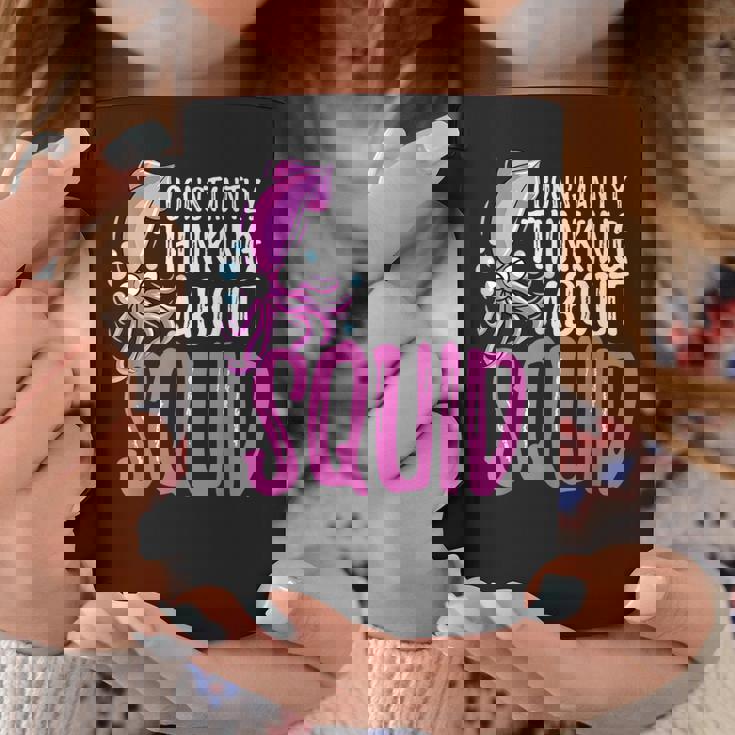 常にイカを考える コーヒーマグ 面白い贈り物